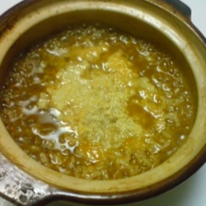 キムチ鍋の素で簡単チーズ雑炊